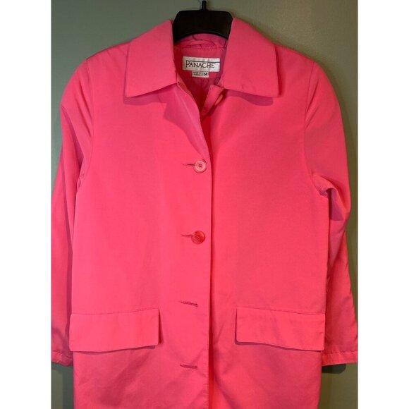 Panache Jackets & Blazers - Panache Pink Coat Women’s M Knee Length Barbiecore Coquette Cottagecore office